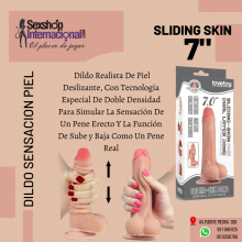 SLIDING SKIN DILDO SENSACION PIEL SUBE Y BAJA COMO UNO DE VERDAD